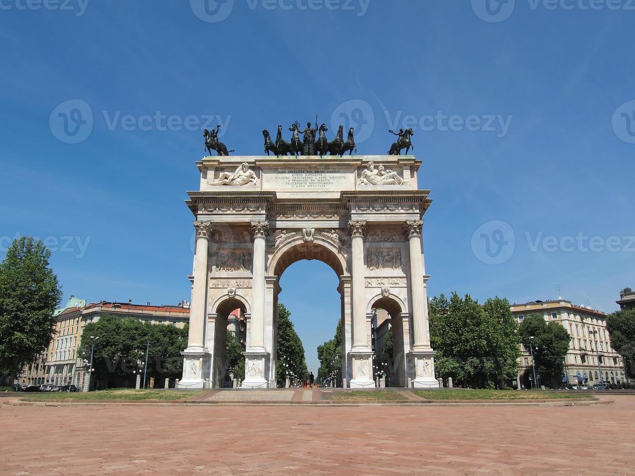 arco della pace, milaan foto