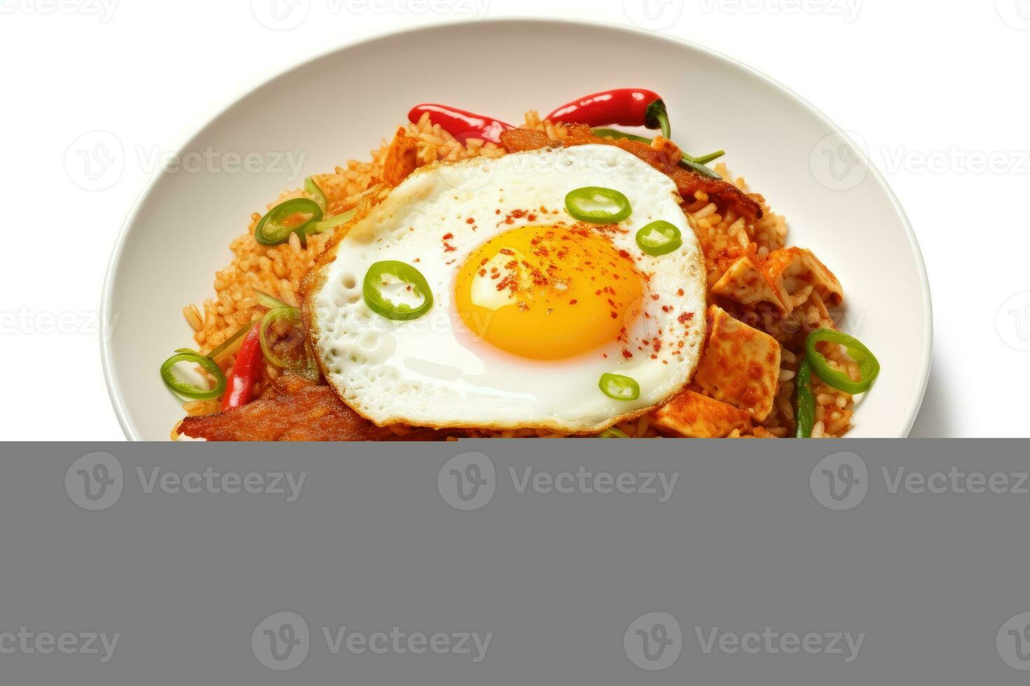 voorraad foto van nasi goreng voedsel voedsel fotografie studio ai gegenereerd