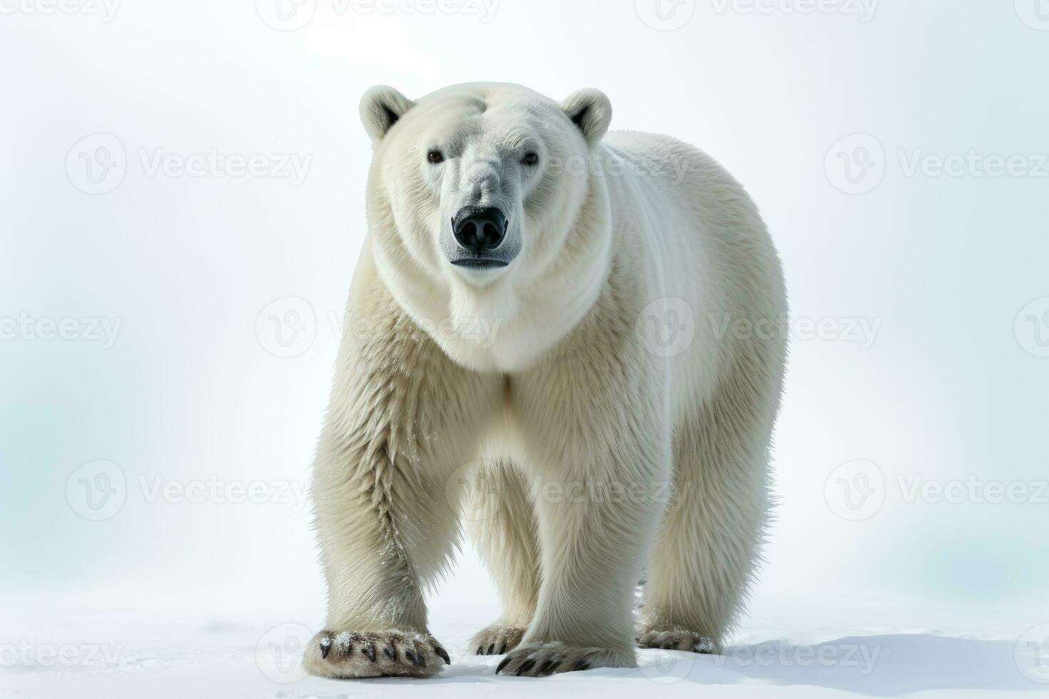 wild dier polair beer gevaarlijk zoogdieren professioneel reclame fotografie ai gegenereerd foto