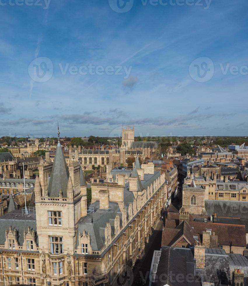 luchtfoto van cambridge foto