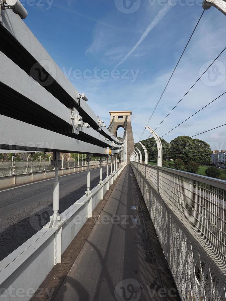 clifton hangbrug in bristol foto