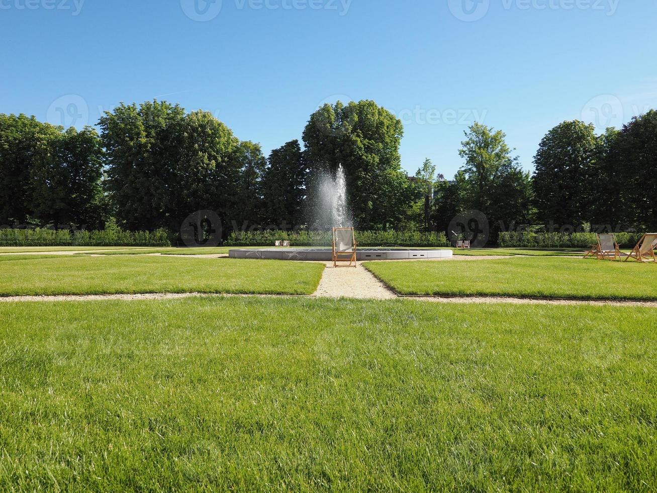 koninklijke tuin in turijn foto