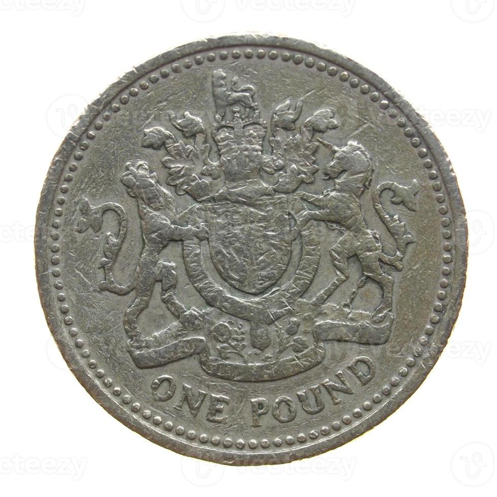 1 pond munt, verenigd koninkrijk foto