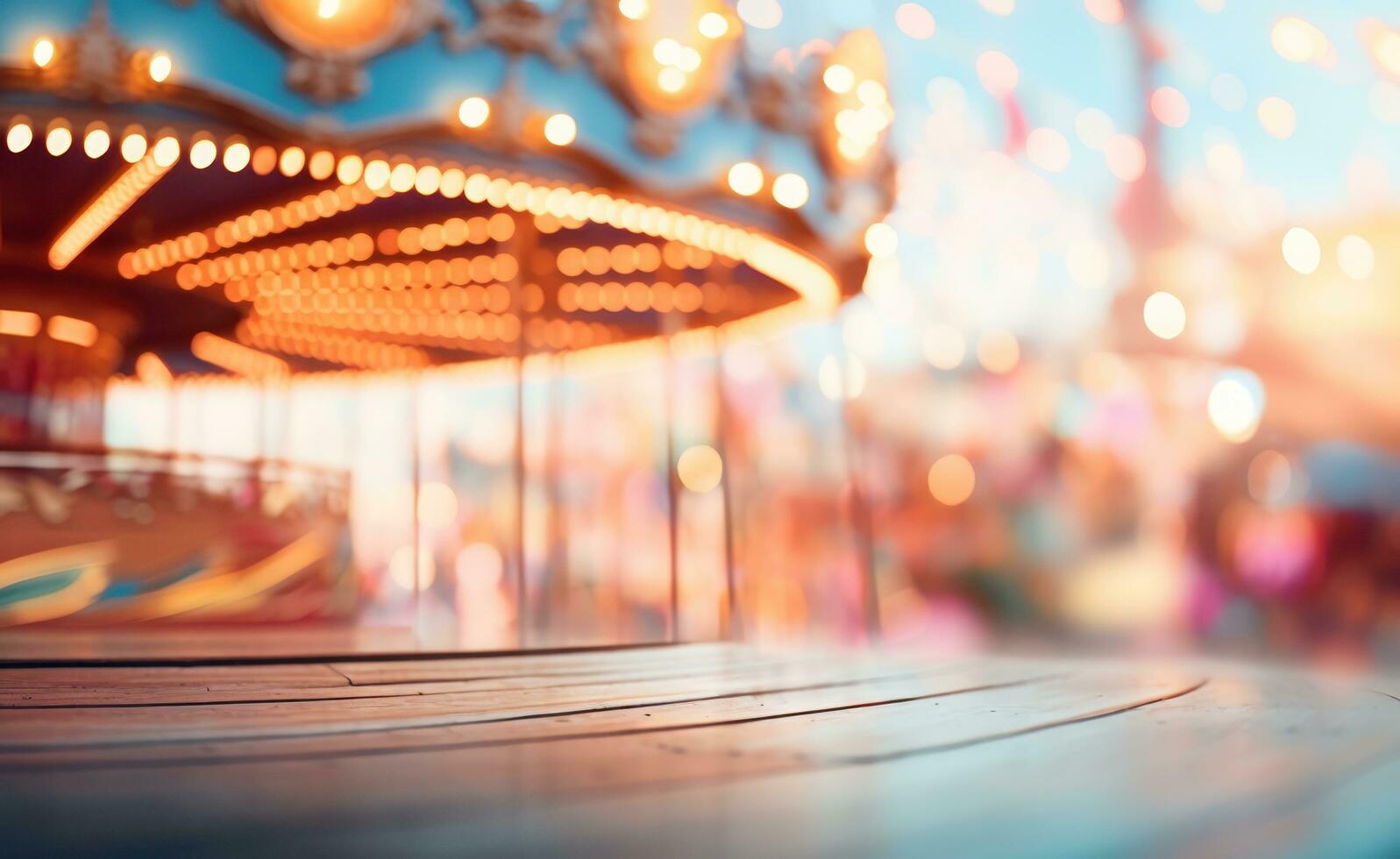 wazig antenne visie van een carnaval foto