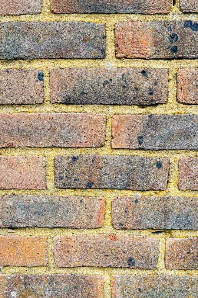 structuur achtergrond van rood steen muur foto