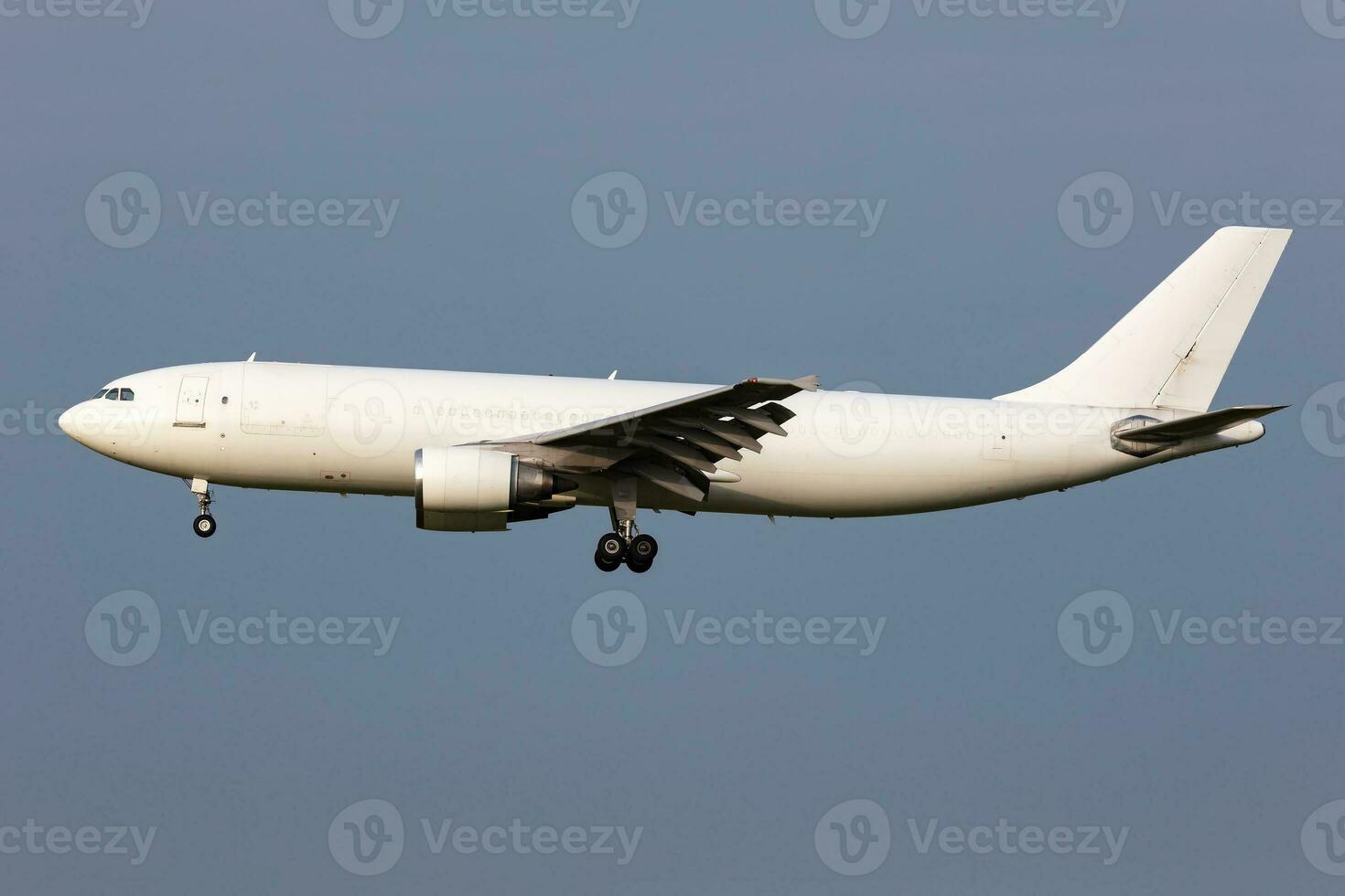 ongetiteld lading vlak Bij luchthaven. luchtvaart industrie en vliegtuigen. lucht vervoer en vlucht reizen. Internationale vervoer. vlieg en vliegen. creatief fotografie. foto