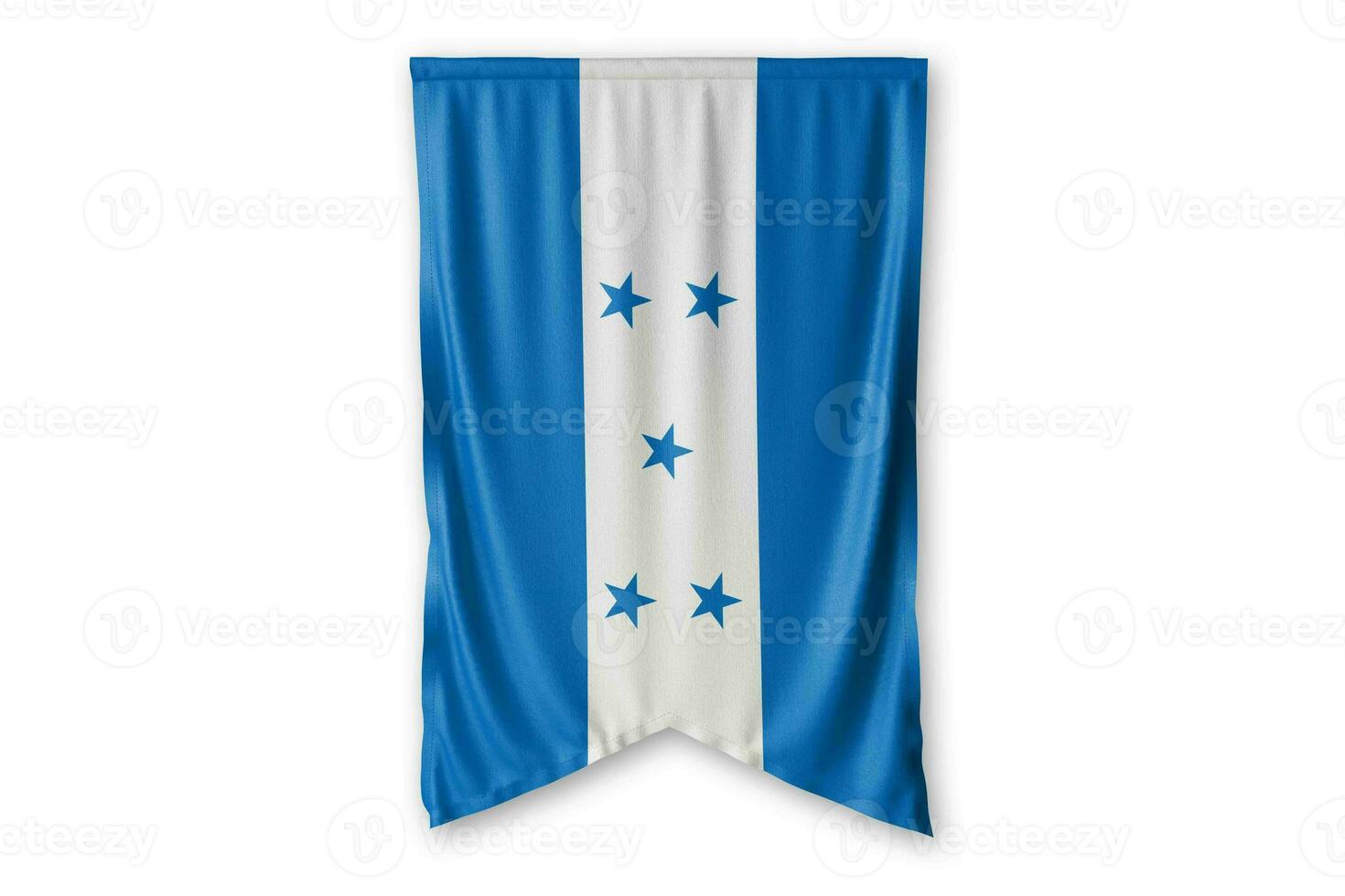 Honduras vlag en wit achtergrond. - afbeelding. foto