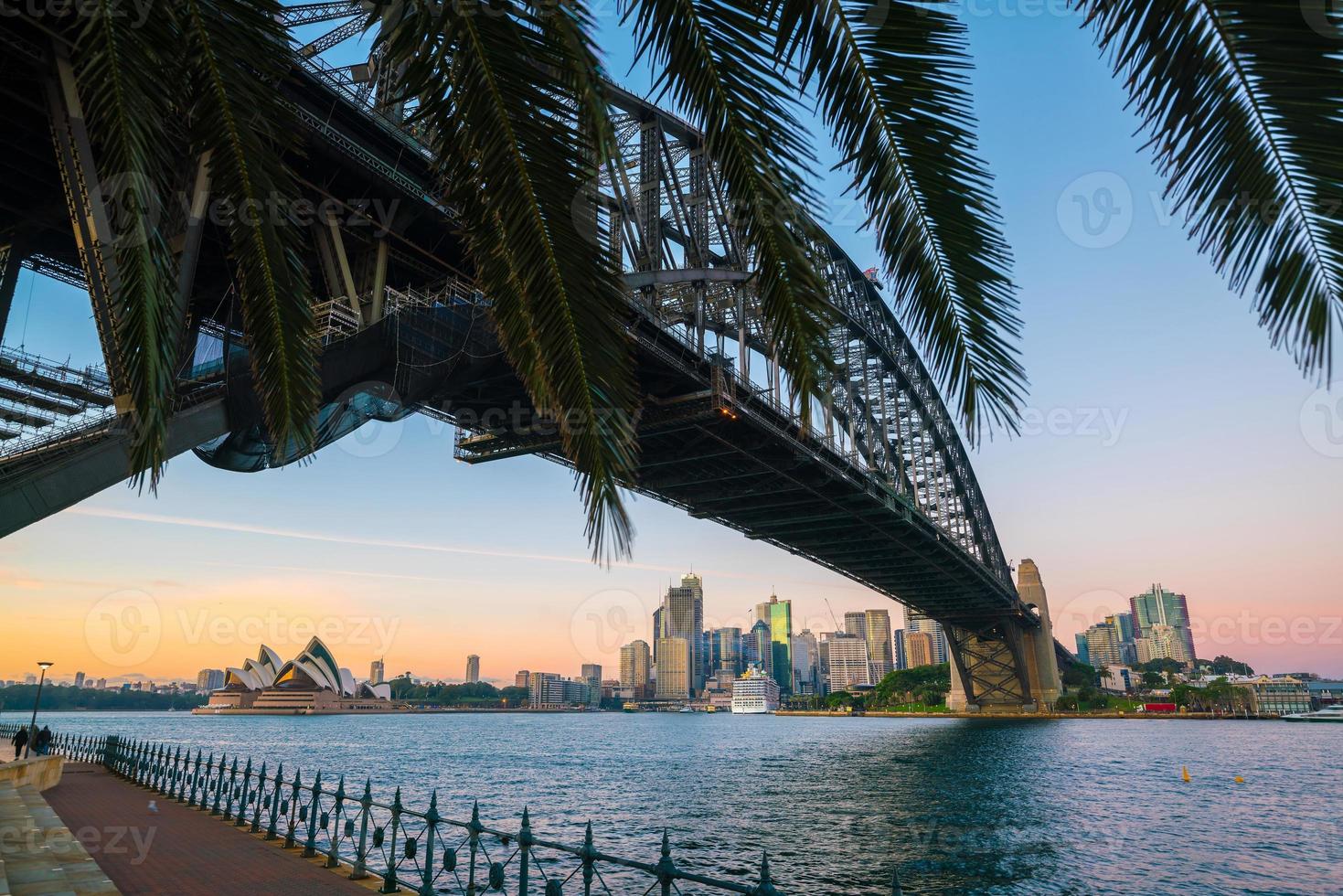 skyline van het centrum van sydney foto