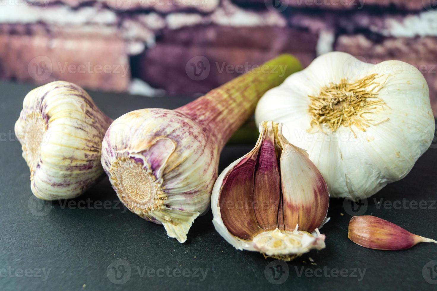 knoflook de heilzame en medicinale plant foto