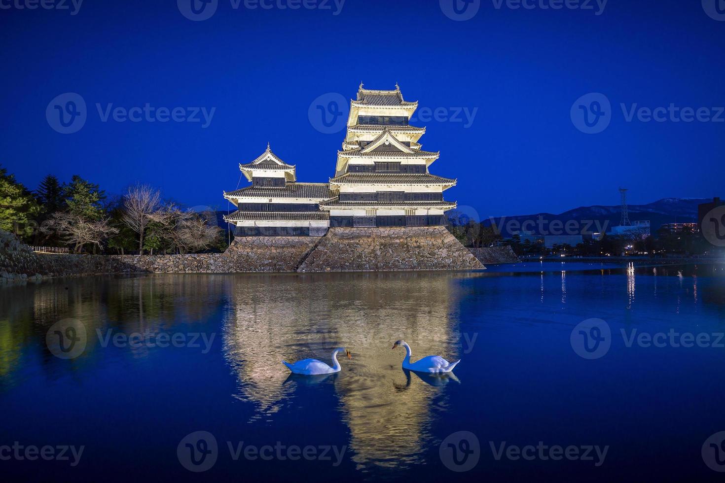 matsumoto kasteel in japan foto