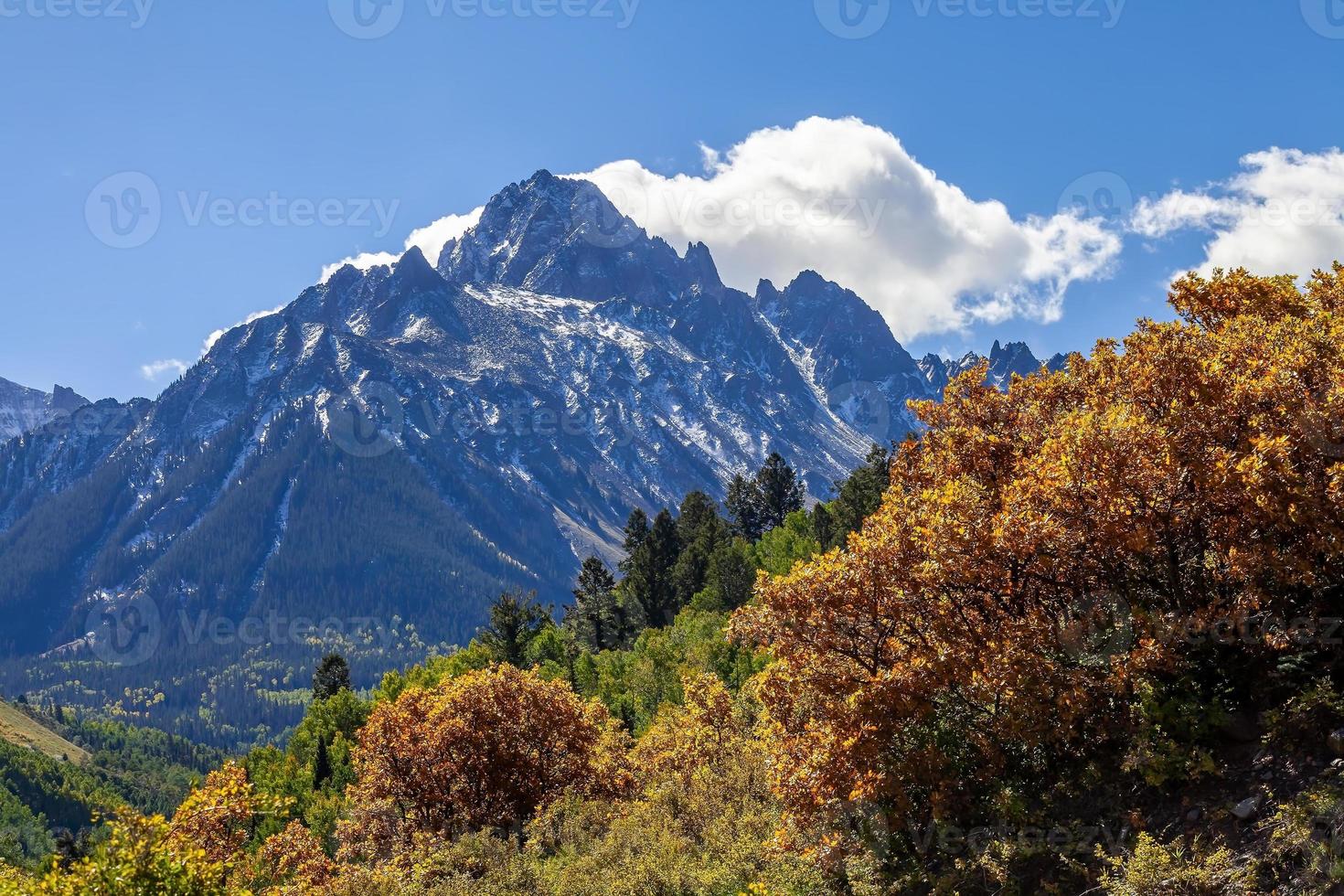 herfstseizoen op het platteland in Colorado, VS foto