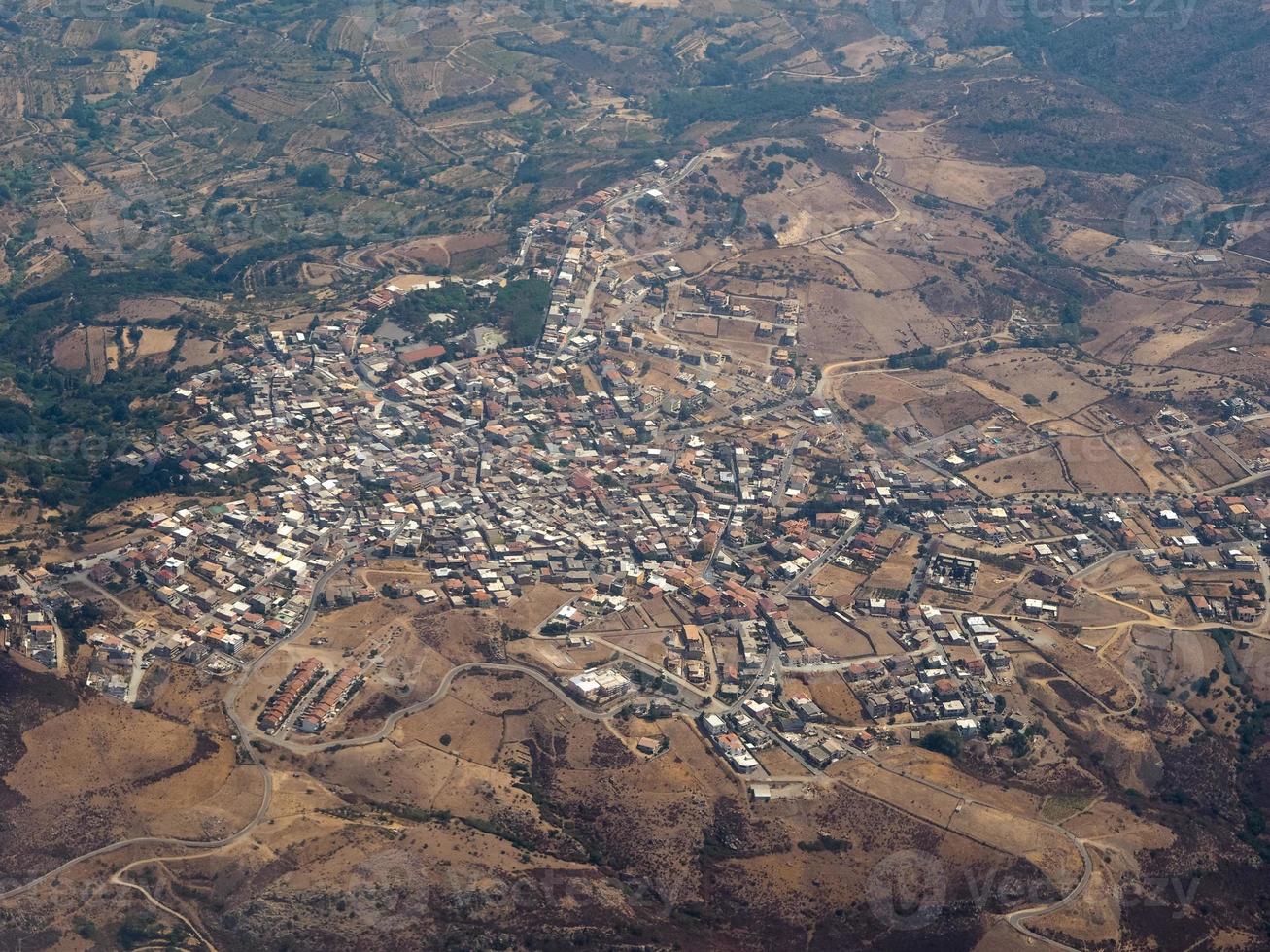 luchtfoto van Sardinië foto