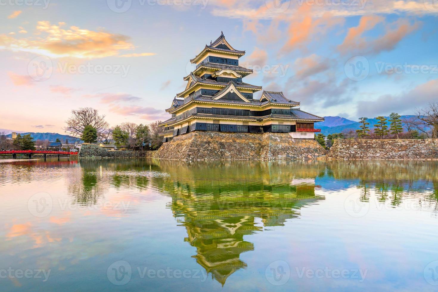 matsumoto kasteel in japan foto