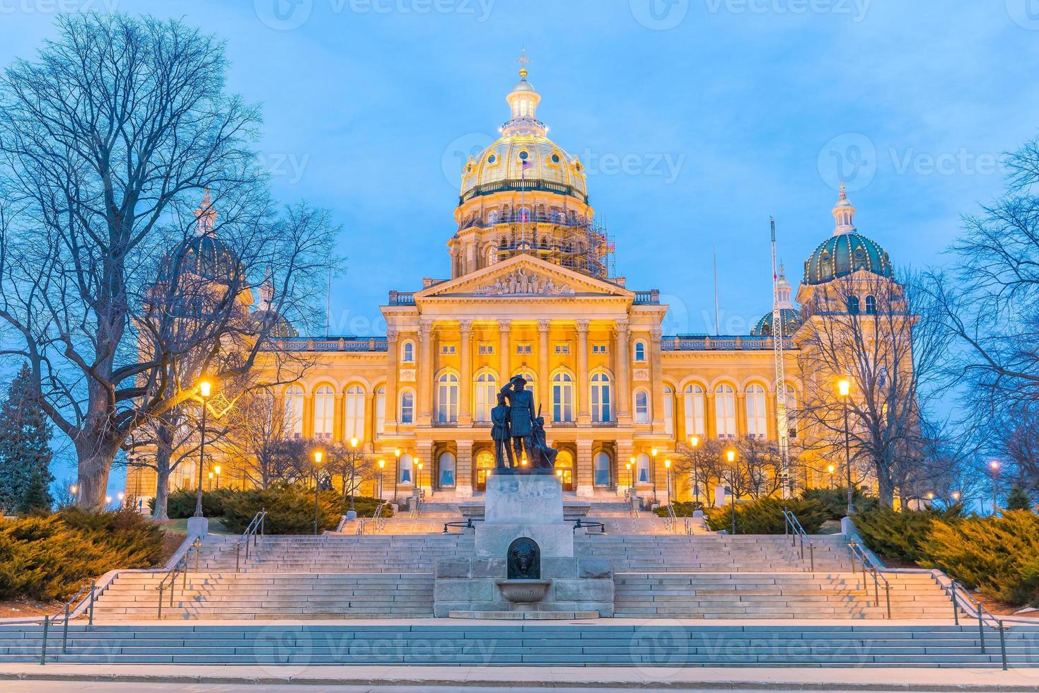 hoofdstad van de staat in des moines, iowa foto