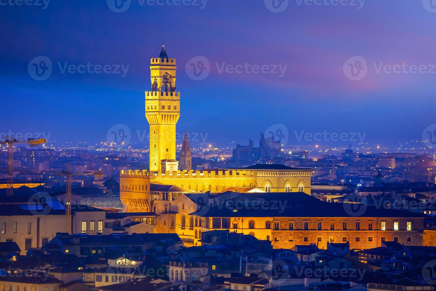 Palazzo Vecchio in het centrum van Florence in Toscane, Italië foto