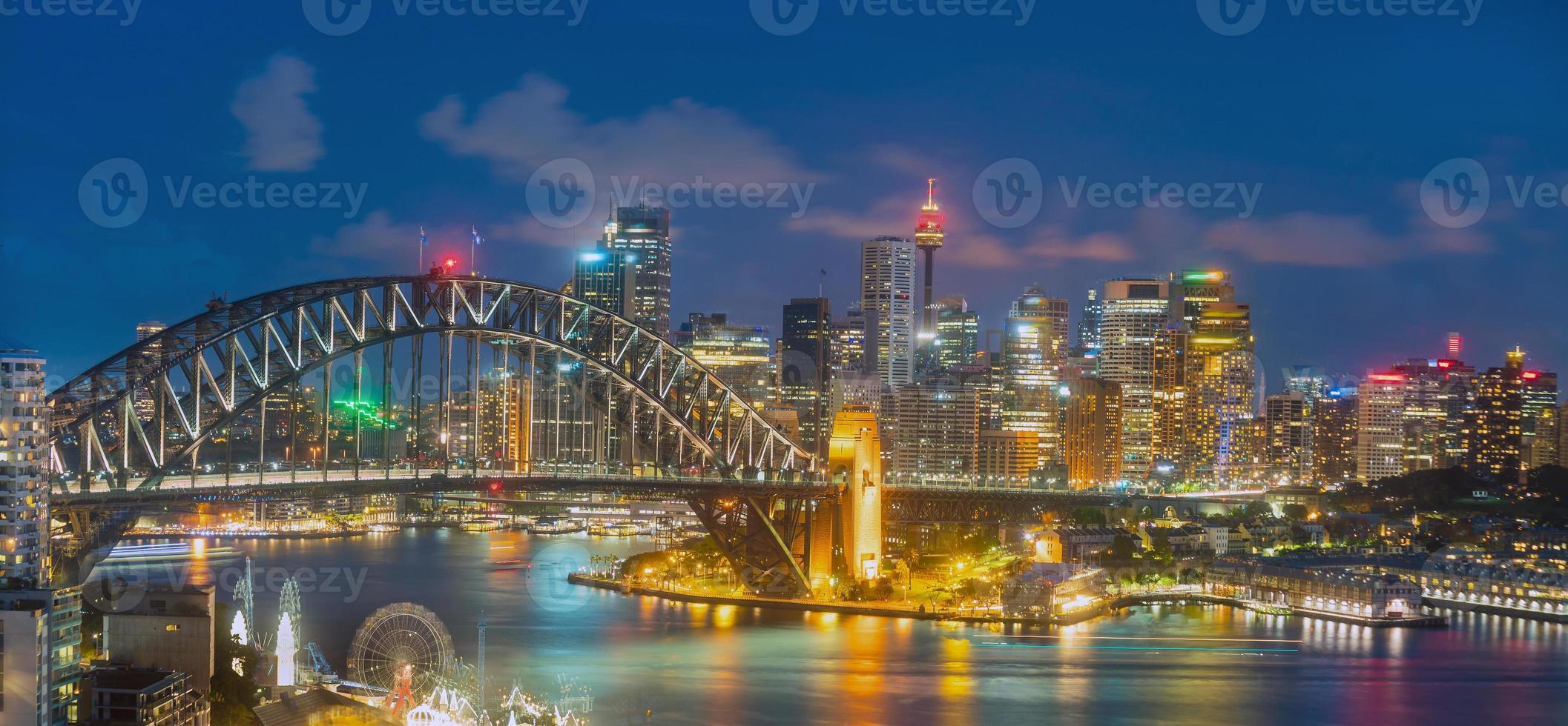 skyline van het centrum van sydney foto