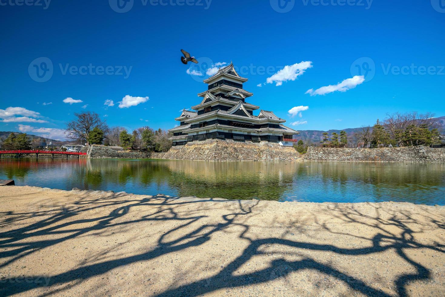 matsumoto kasteel in japan foto