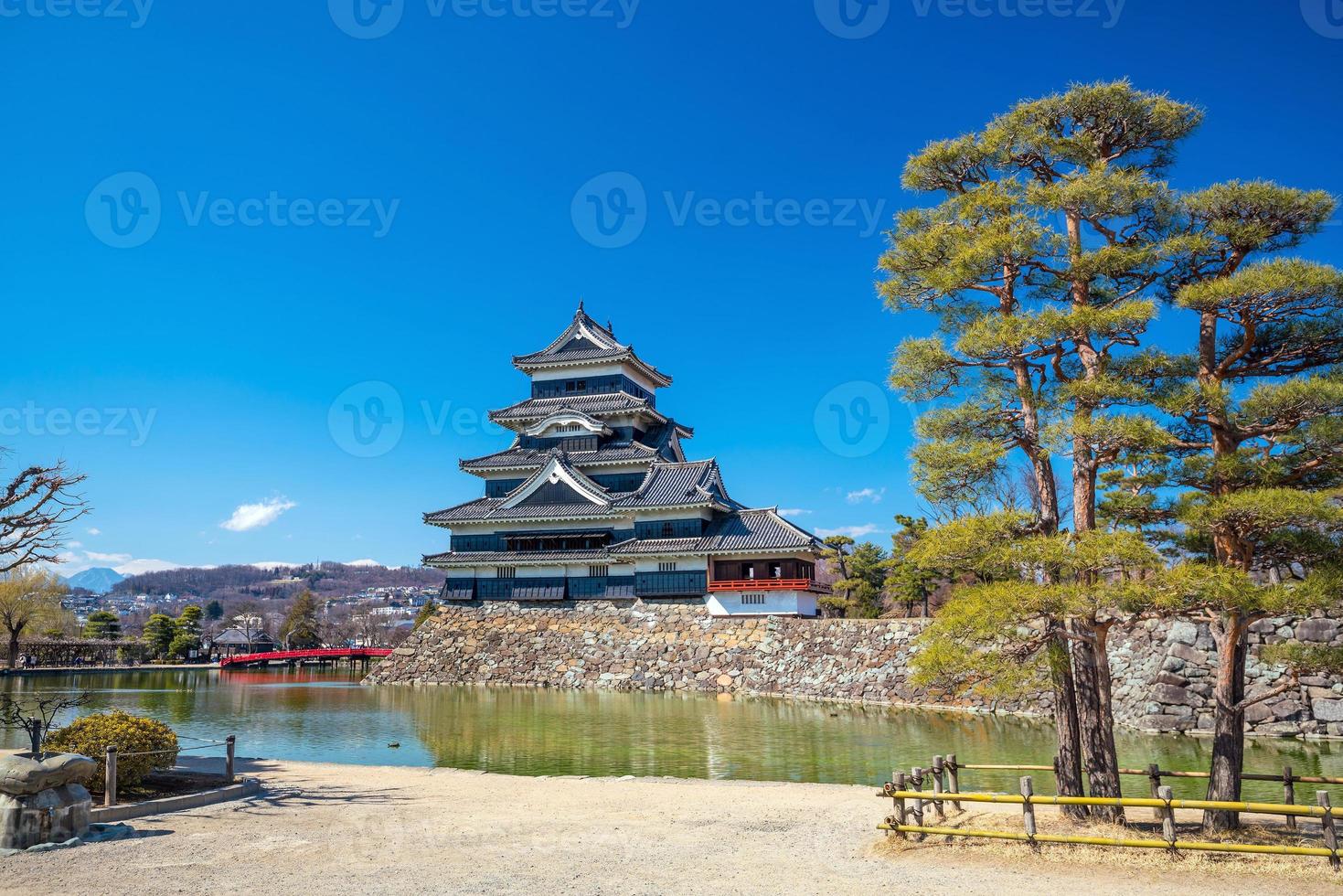 matsumoto kasteel in japan foto