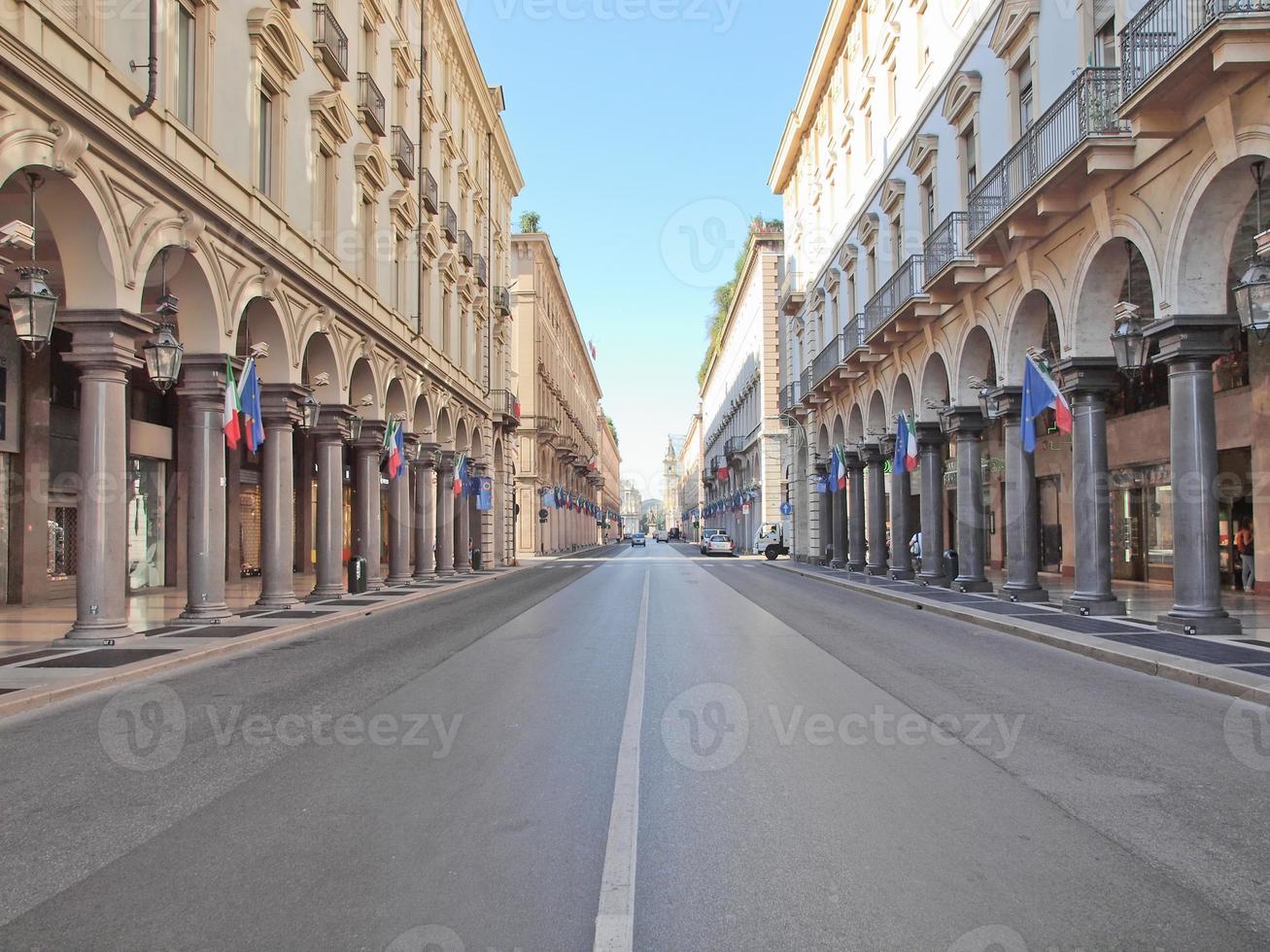 via roma, turijn foto