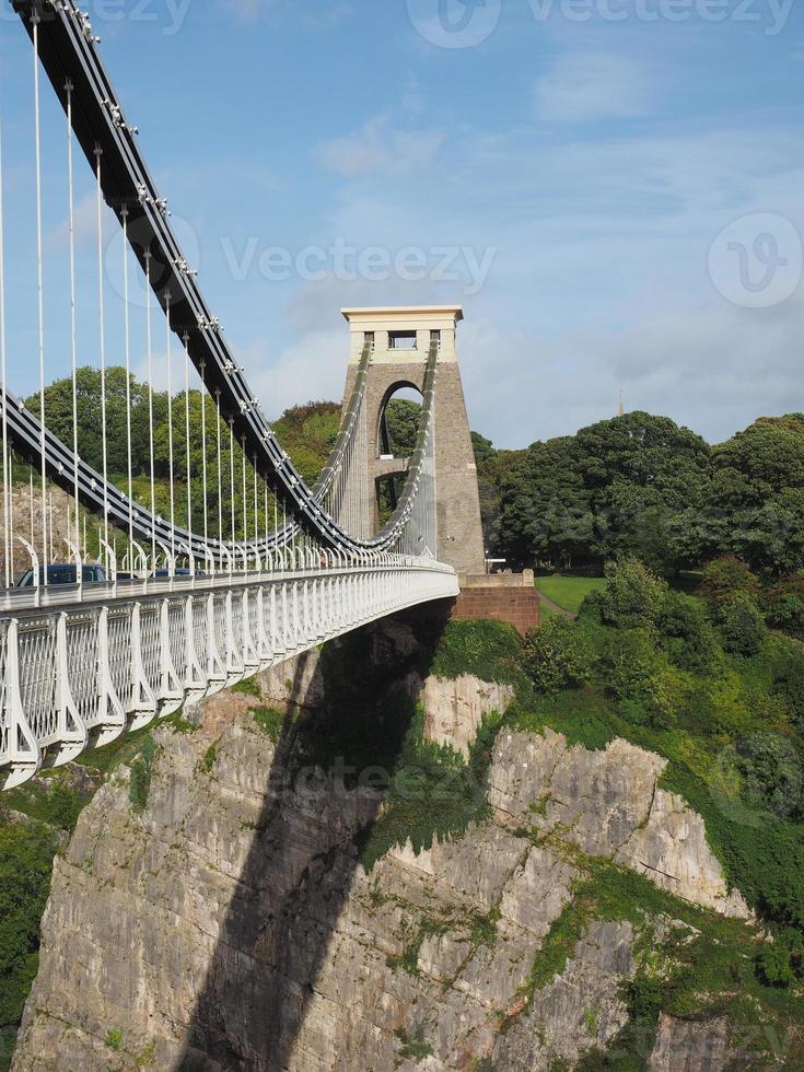 clifton hangbrug in bristol foto