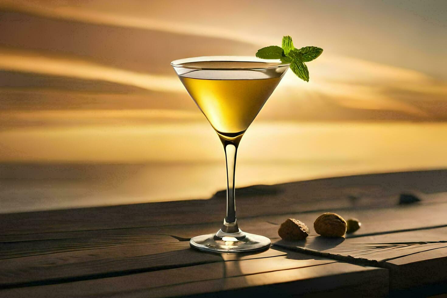 cocktail Aan de strand. ai-gegenereerd foto