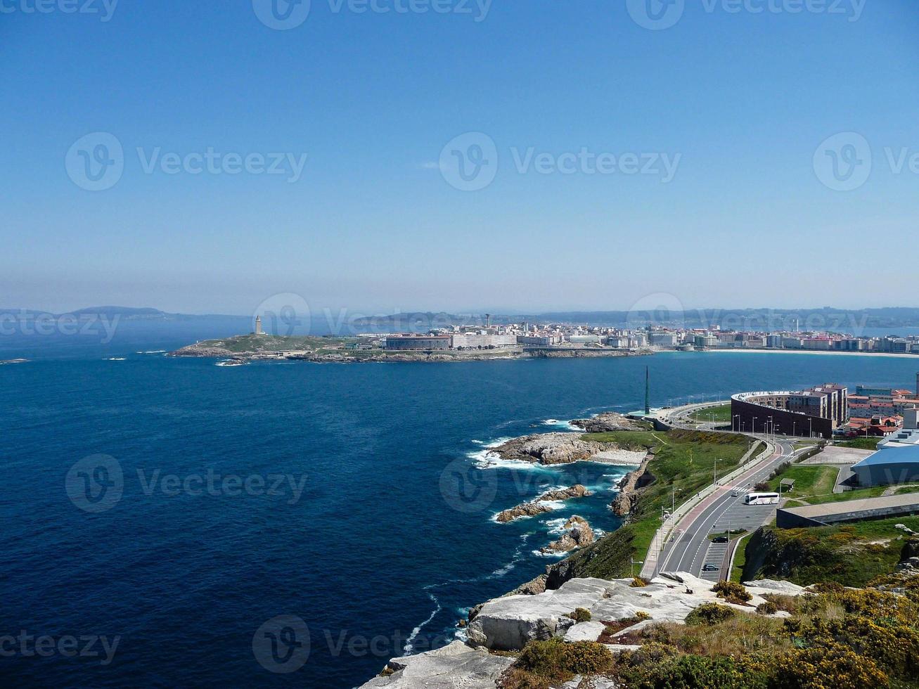 mount san pedro in la coruna - spanje foto