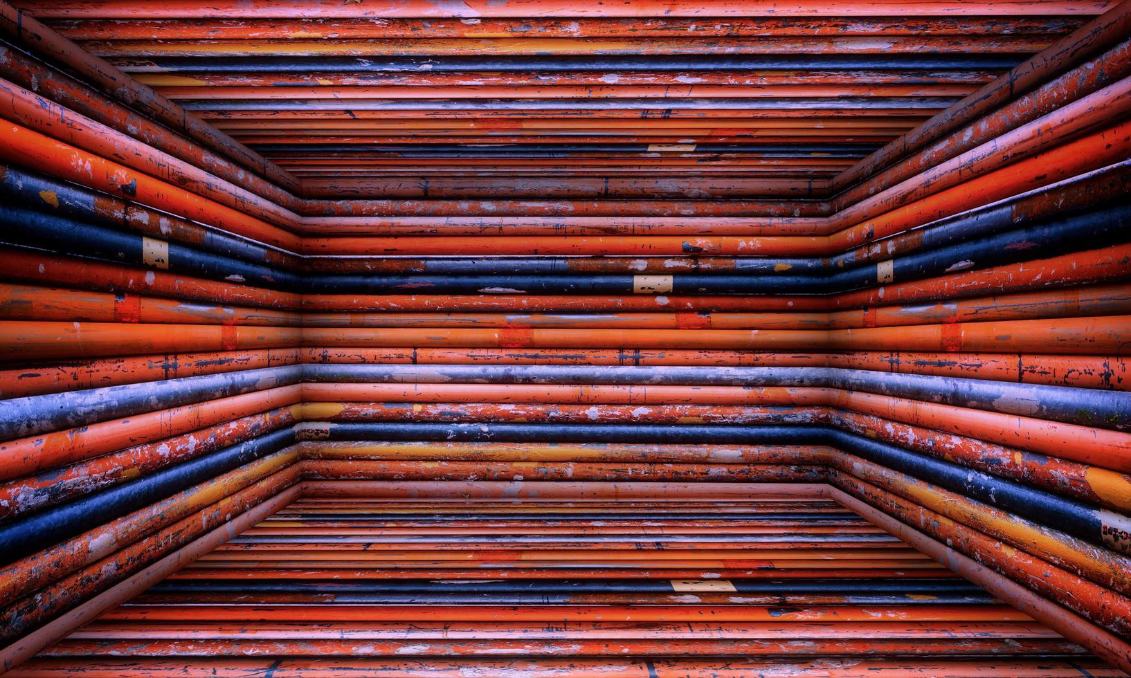 stedelijk abstract interieur metalen kamer podium foto