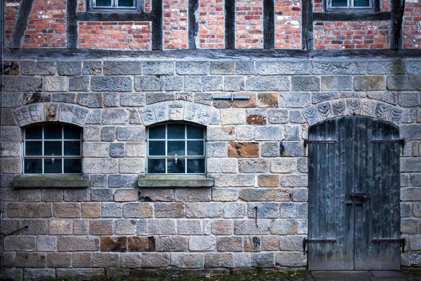 vintage oude duitse architectuur boerderij foto