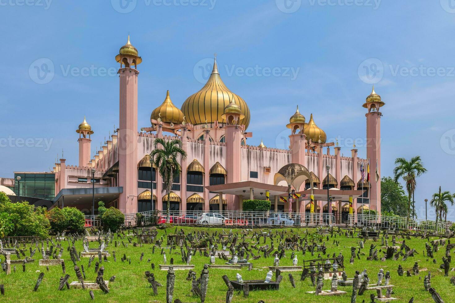 bandaraya kuching moskee gelegen in kuching stad, Sarawak, Borneo, oosten- Maleisië foto