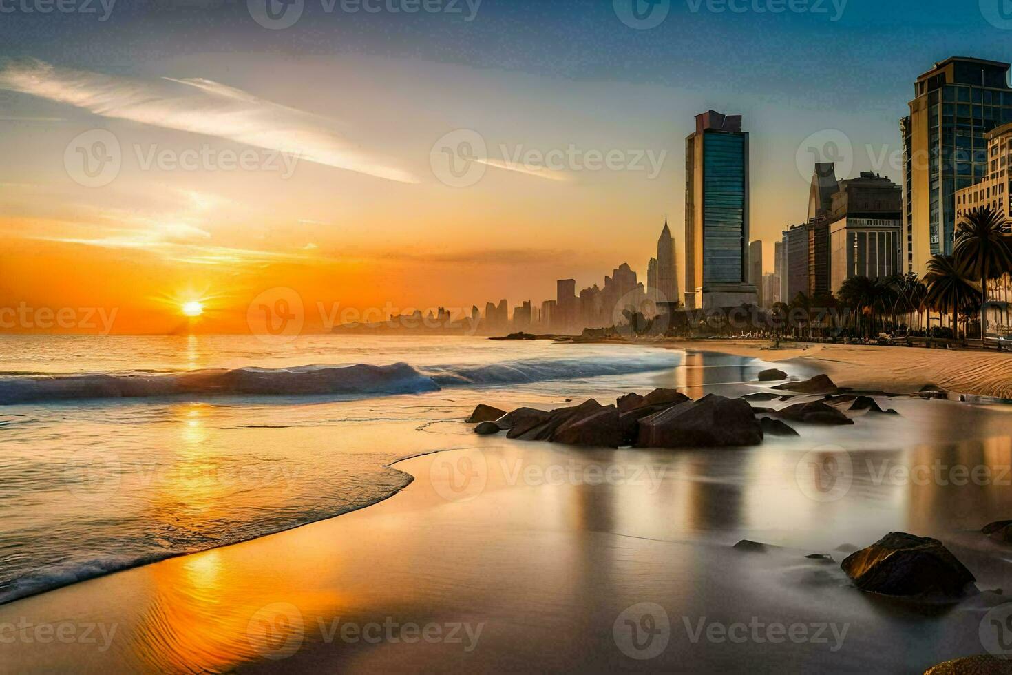 de stad van persoon in de Caribisch gebied. ai-gegenereerd foto