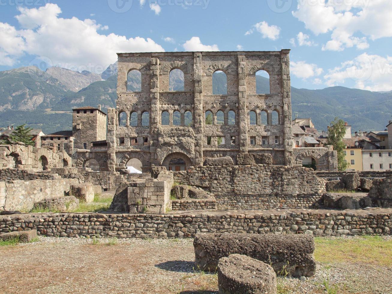 Romeins theater aosta foto