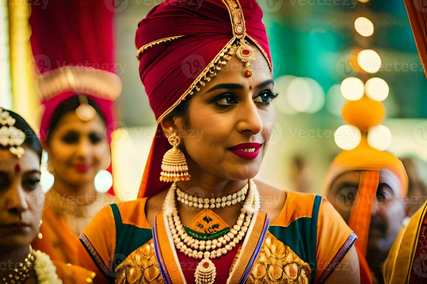 Indisch bruiloft fotografie - Kolkata. ai-gegenereerd foto