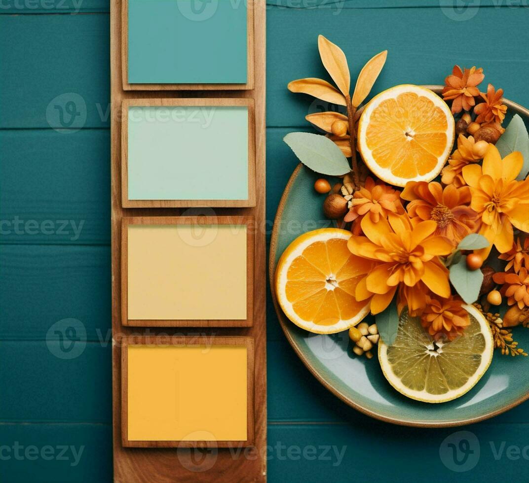 tafel fruit kleur achtergrond voedsel oranje foto