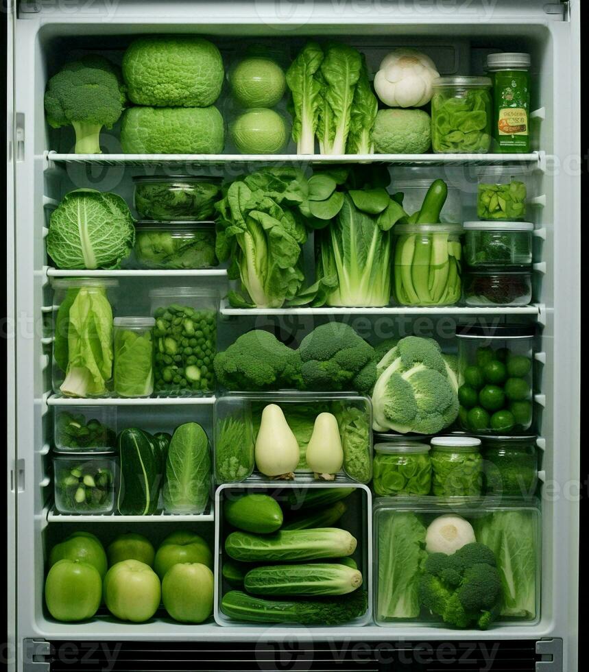 eetpatroon voedsel koelkast foto