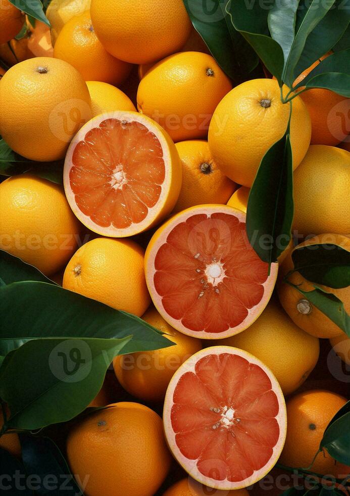 rijp fruit oranje foto