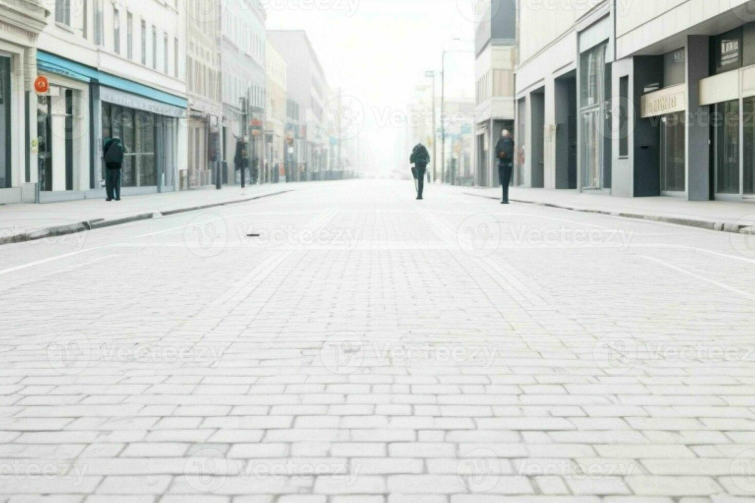 leeg ruimte Aan de straat. achtergrond. ai generatief pro foto