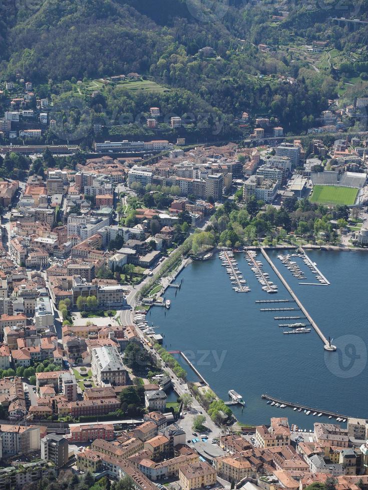 luchtfoto van como foto