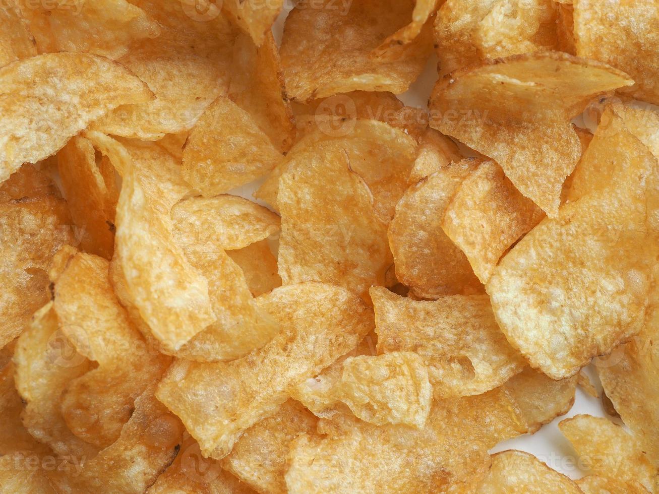 detail van chips, chips, snacks foto