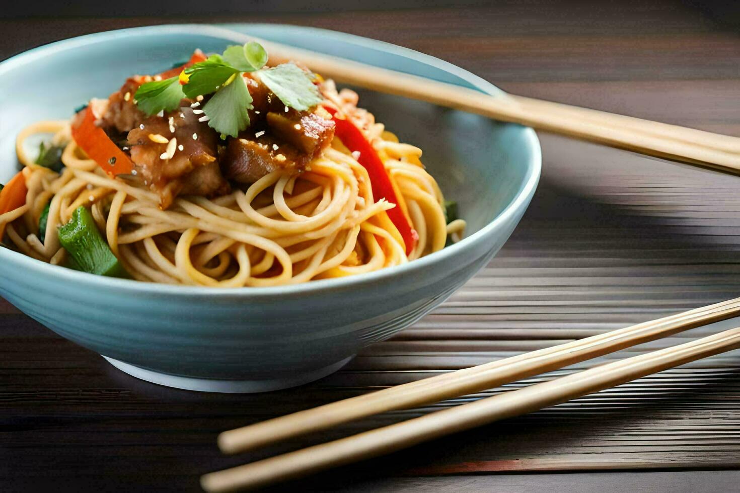 Chinese voedsel is een populair keuze voor mensen wie zijn proberen naar verliezen gewicht. ai-gegenereerd foto