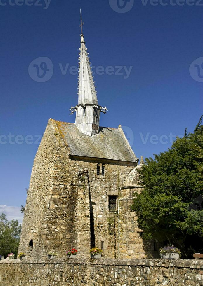 heilige gory kapel in plougrescant, Bretagne, Frankrijk foto