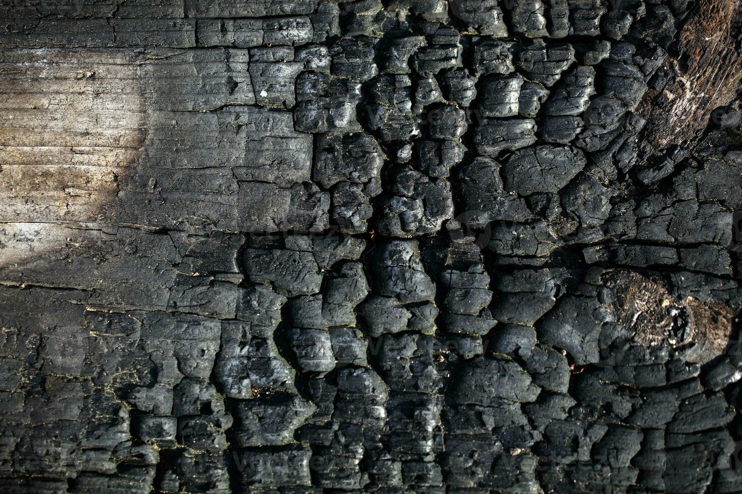 verbrand zwart bord textuur. verbrand hout muur. foto