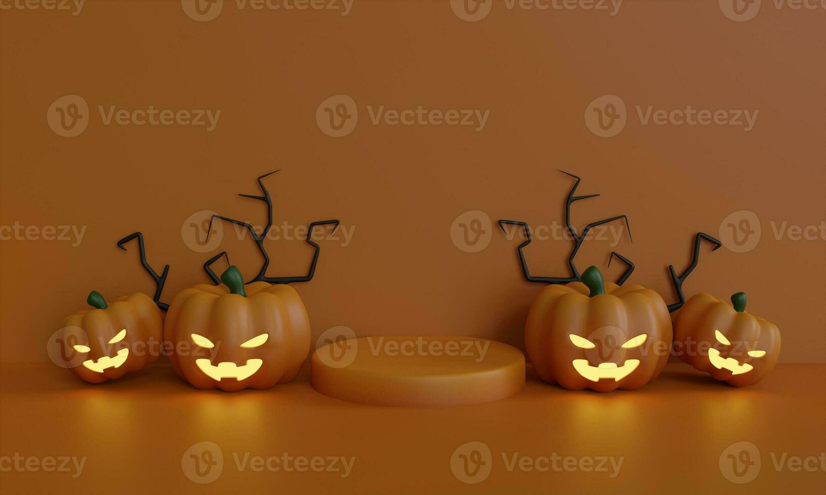 3d renderen halloween dag achtergrond foto
