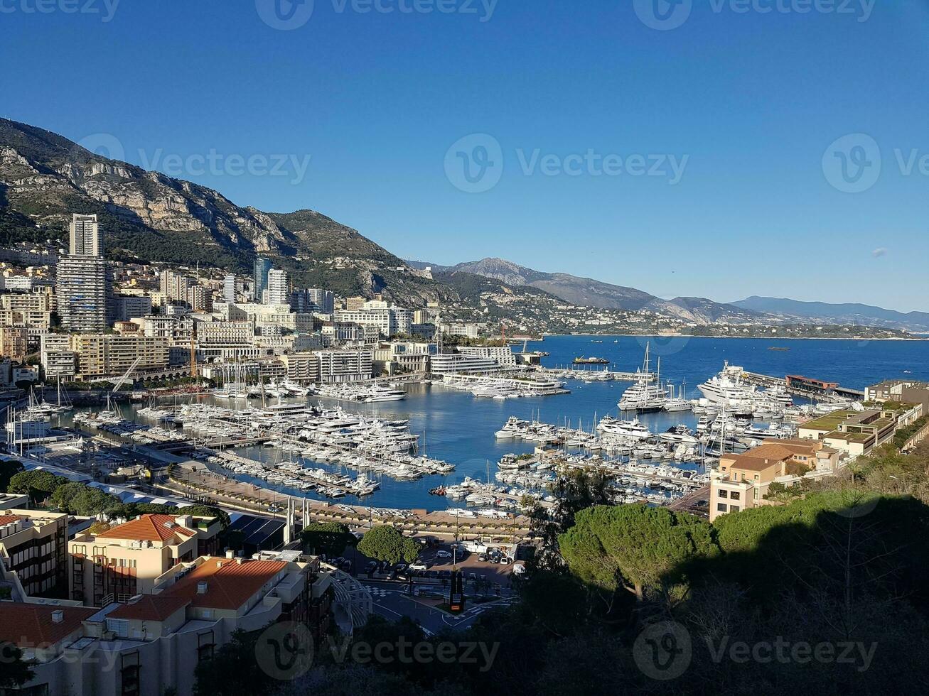 antenne visie van Monaco haven foto