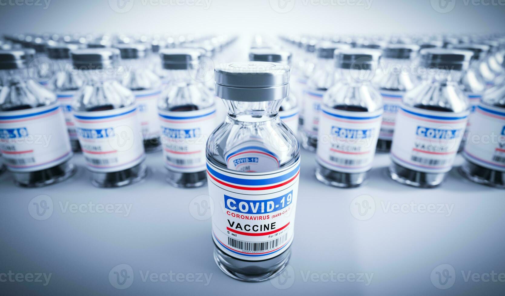 coronavirus covid-19 vaccin. covid19 vaccinatie productie en levering foto