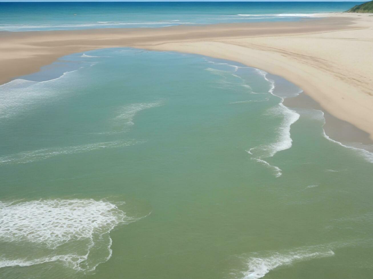 strand mooi dichtbij omhoog beeld ai gegenereerd foto