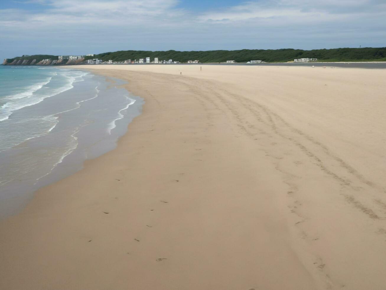 strand mooi dichtbij omhoog beeld ai gegenereerd foto