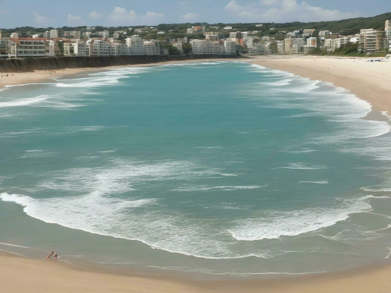 strand mooi dichtbij omhoog beeld ai gegenereerd foto