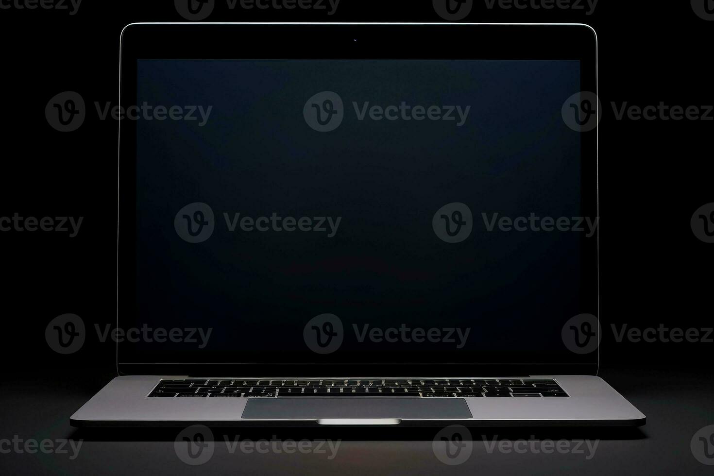 mockup van mooi laptop met veelkleurig achtergrond, generatief ai illustratie foto