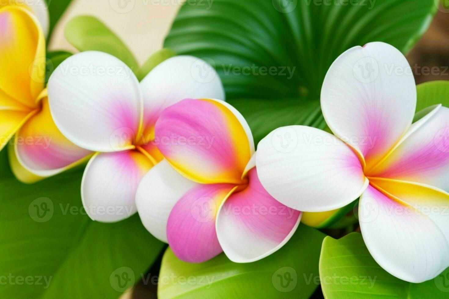 plumeria bloem. achtergrond. ai generatief pro foto