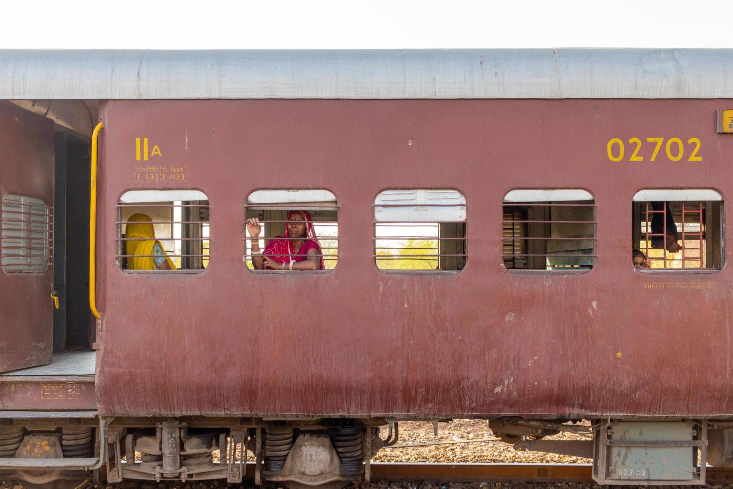 spoorweglandschap in rajasthan foto